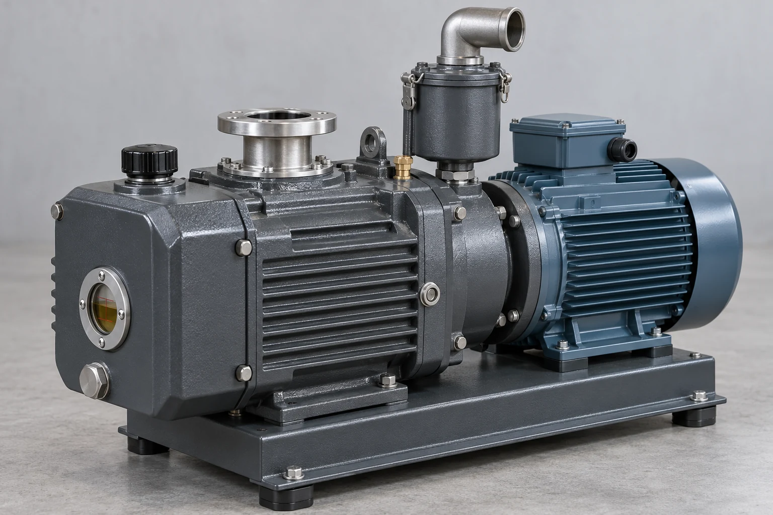 Single-stage oil-sealed industrial vacuum pump