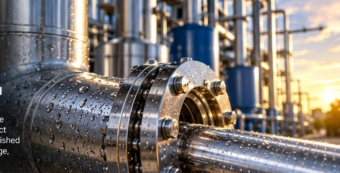Protected metal piping and corrosion inhibitor applications